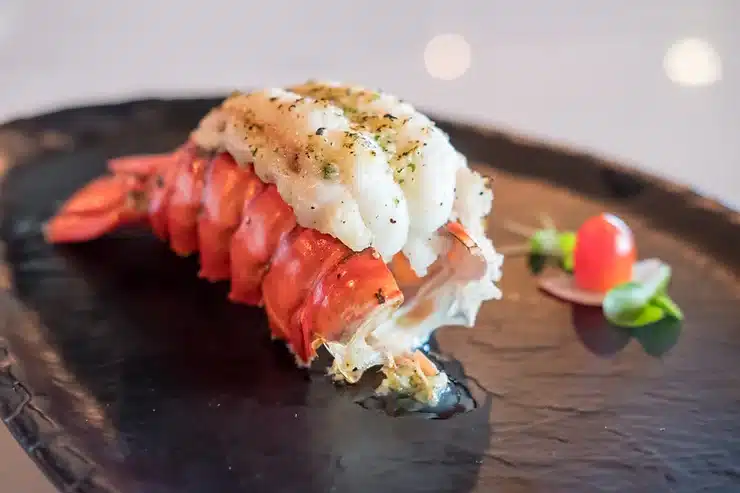 Gratineret hummer