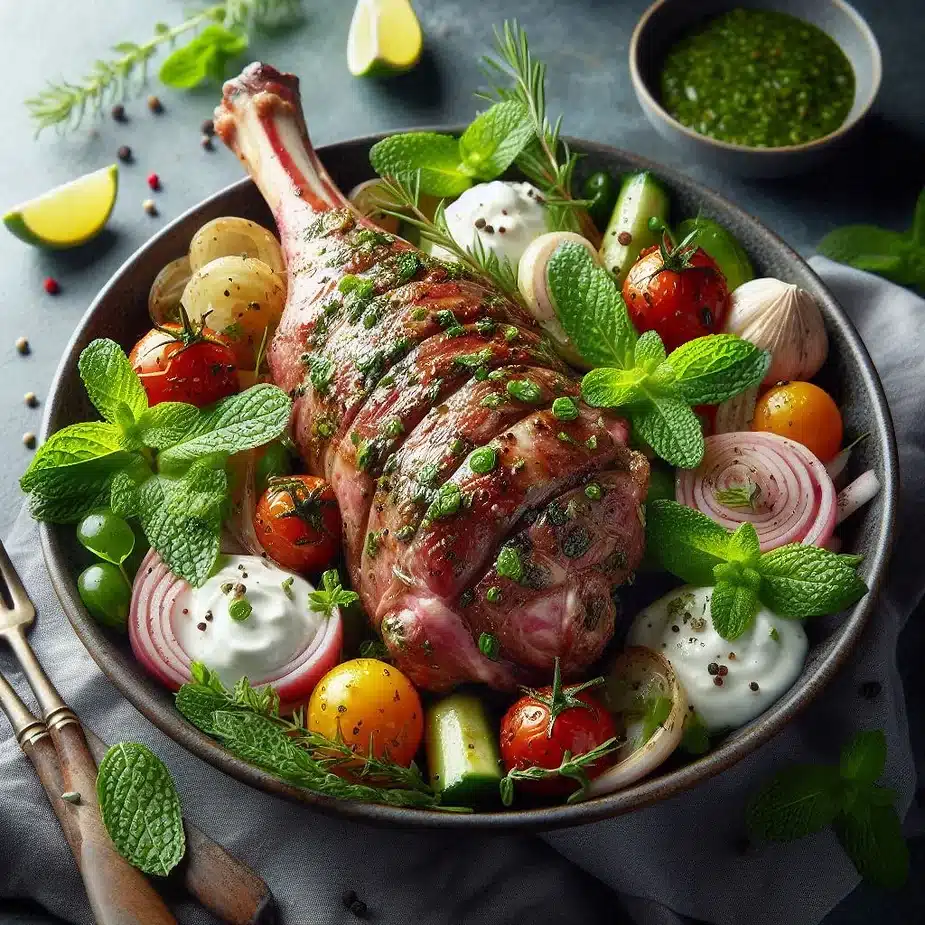 Australsk Lam med Mynte og Yoghurt Marinade