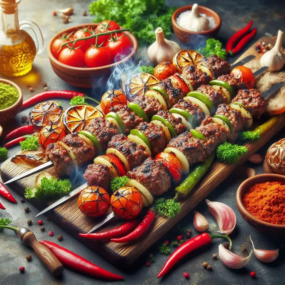 Libanesiske Kafta (Grillet Krydret Kød)