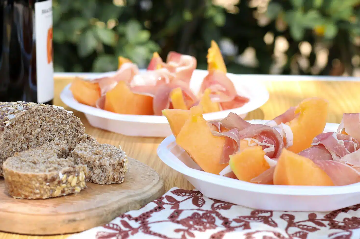 Opskrift på melon med skinke