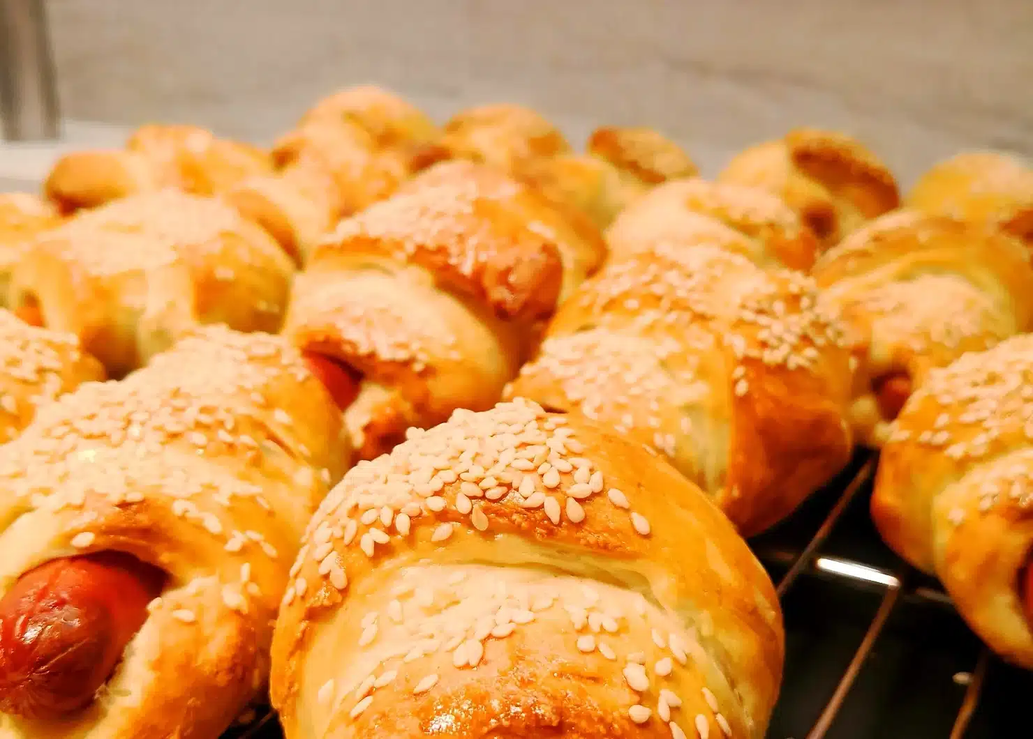 Opskrift på pølsehorn