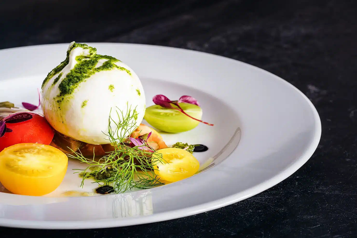 Opskrift på burrata med tomat