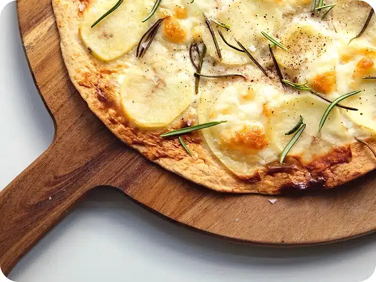 Opskrift på kartoffelpizza Opskriften.nu