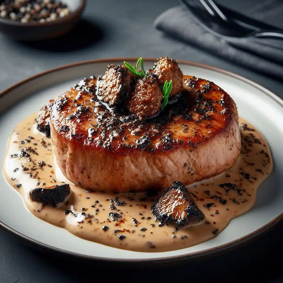 Opskrift på Svinefilet med trøffelsauce