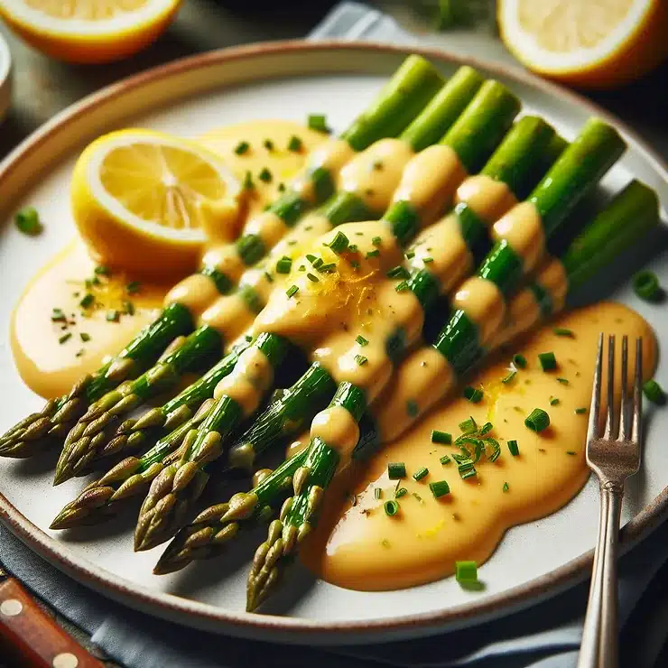Opskrift på grillede asparges med hollandaise sauce