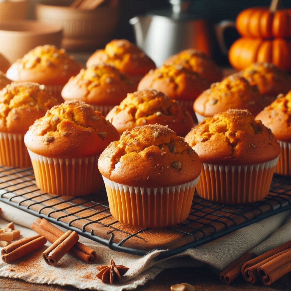Opskrift på græskarmuffins