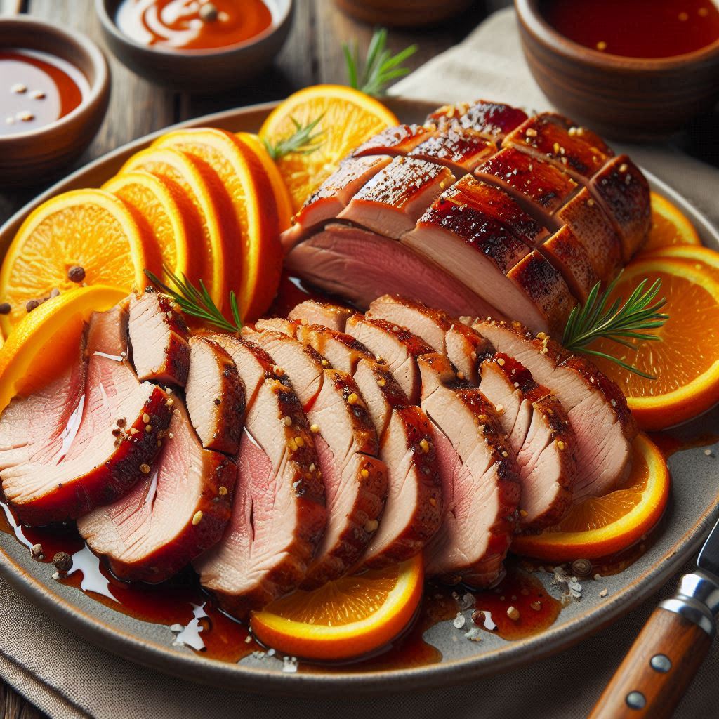 Andebryst med appelsinsauce