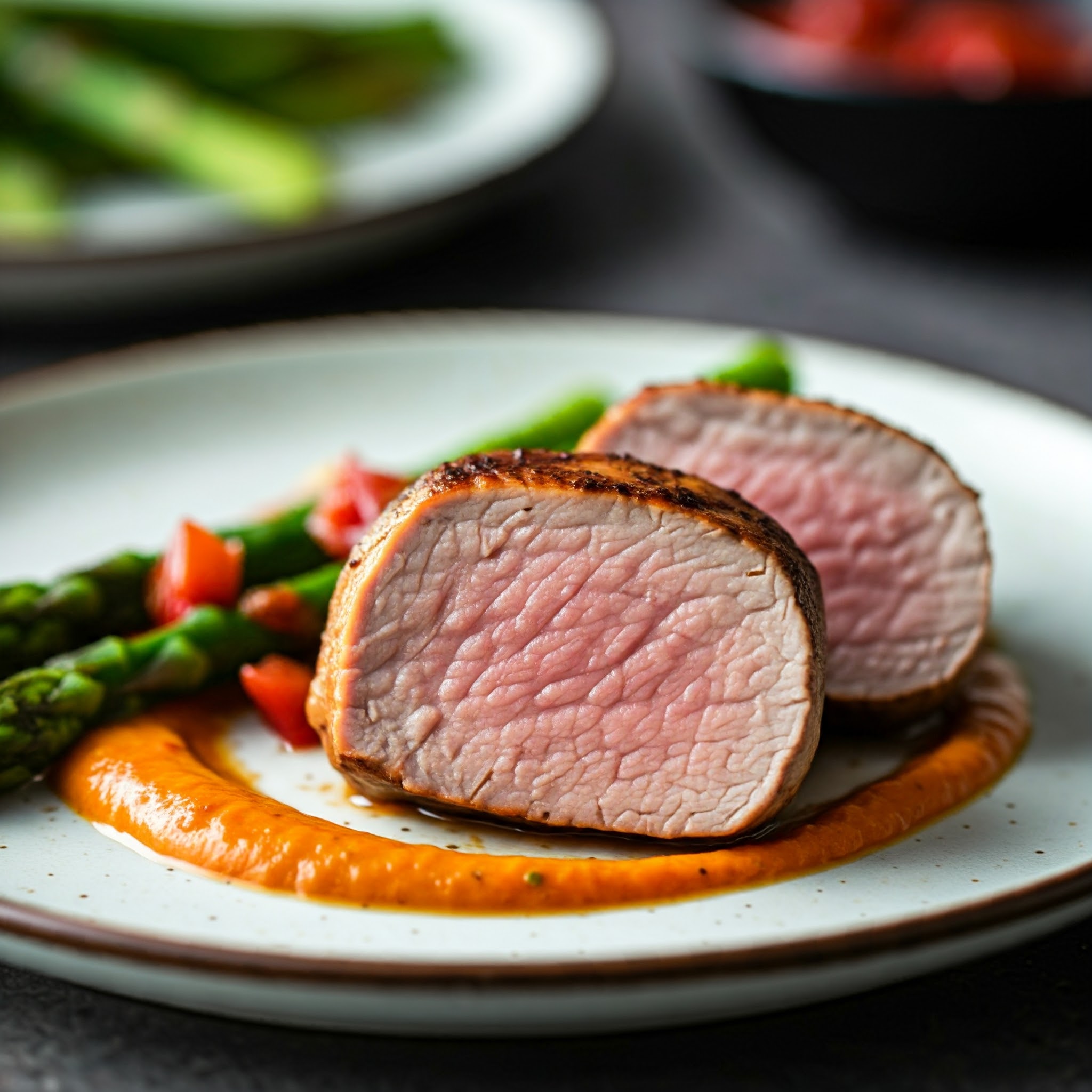 Mørbradbøffer med julesauce og ristede løg