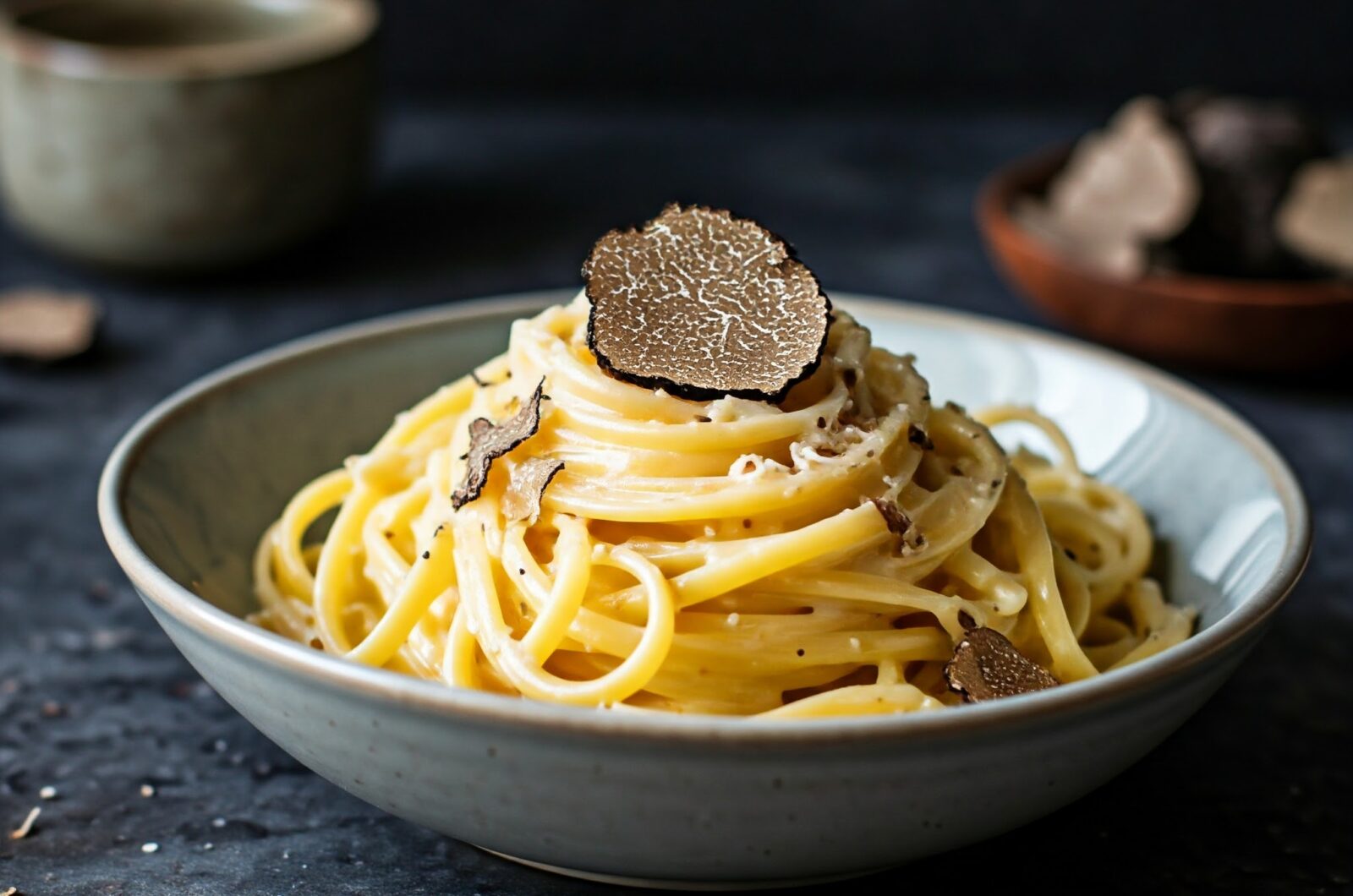 Cremet trøffelpasta med parmesan og frisk trøffel