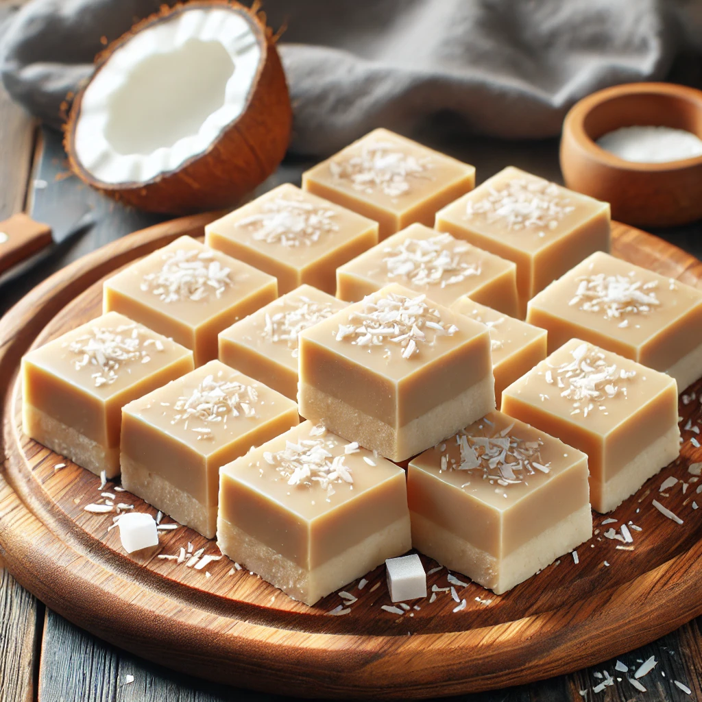 Keto Flødefudge med Kokosolie og Stevia