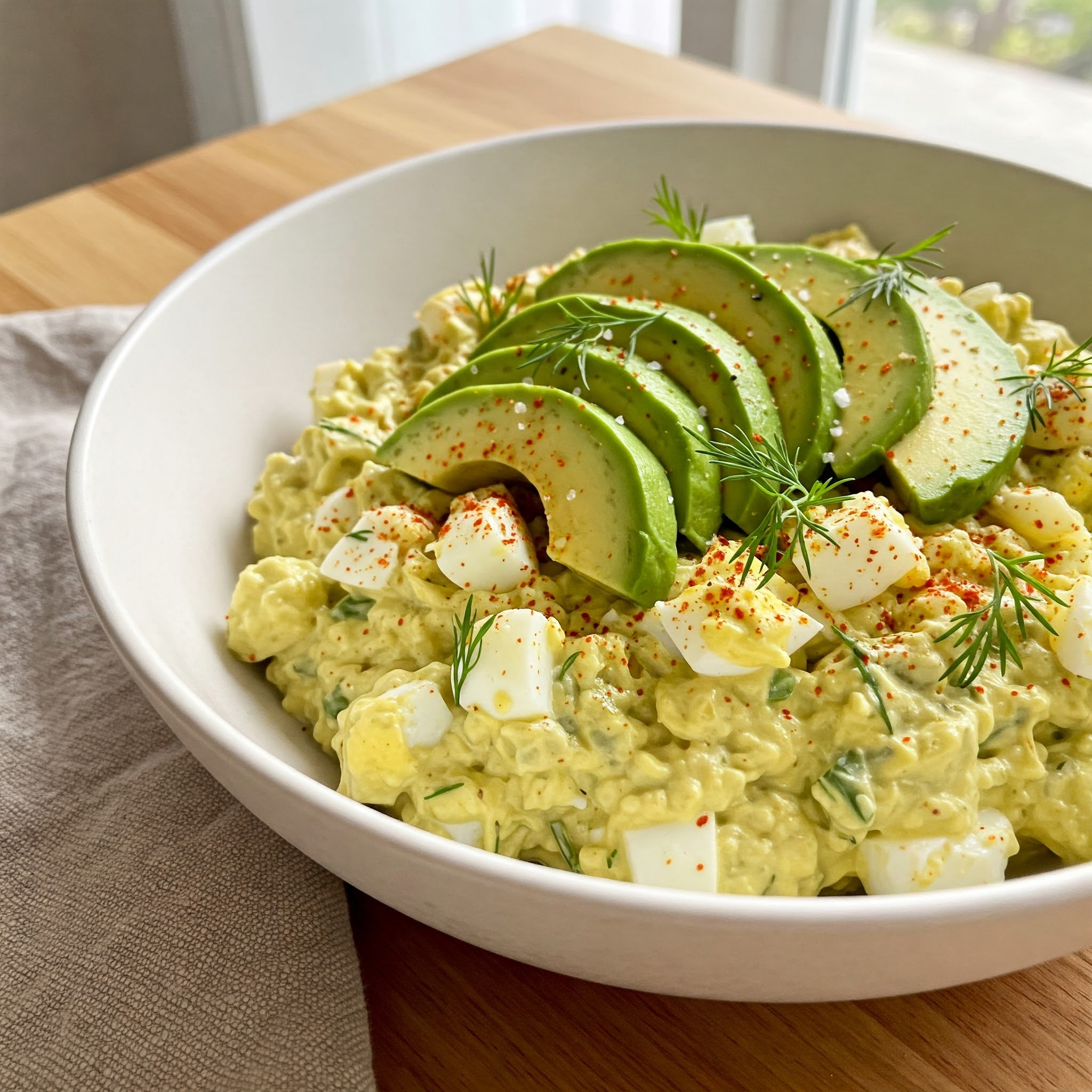Keto Æggesalat med Avocado og Dild 