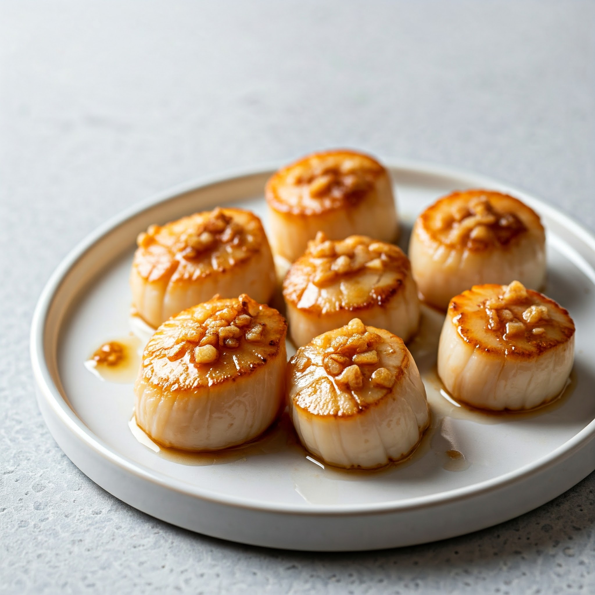 Opskrift på stegte kammuslinger med hvidløg