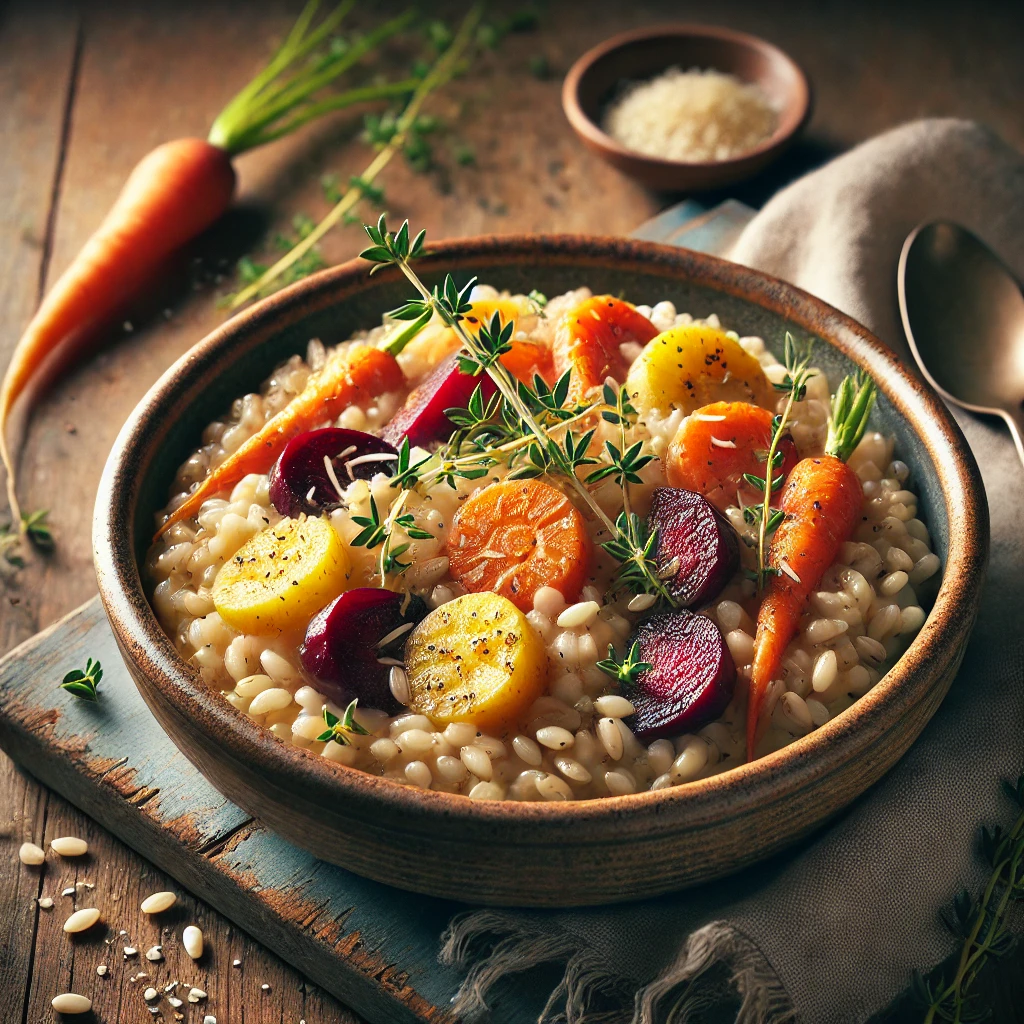 Bygotto med rodfrugter og timian