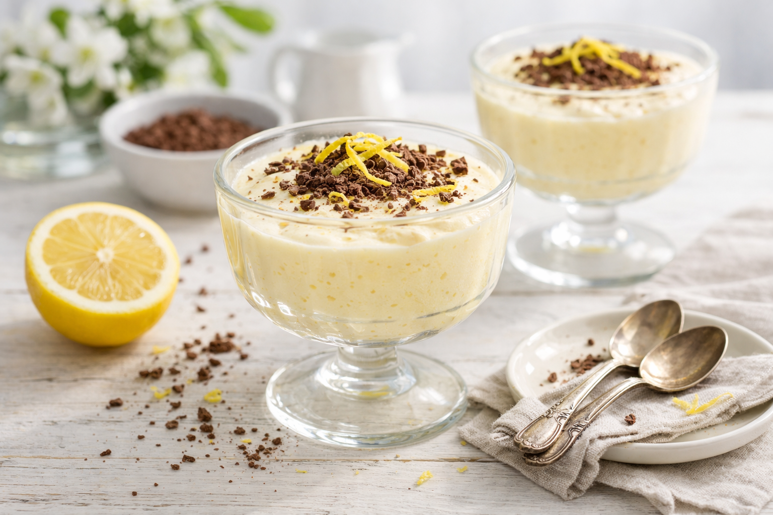 Klassisk citronfromage – let og frisk påskedessert