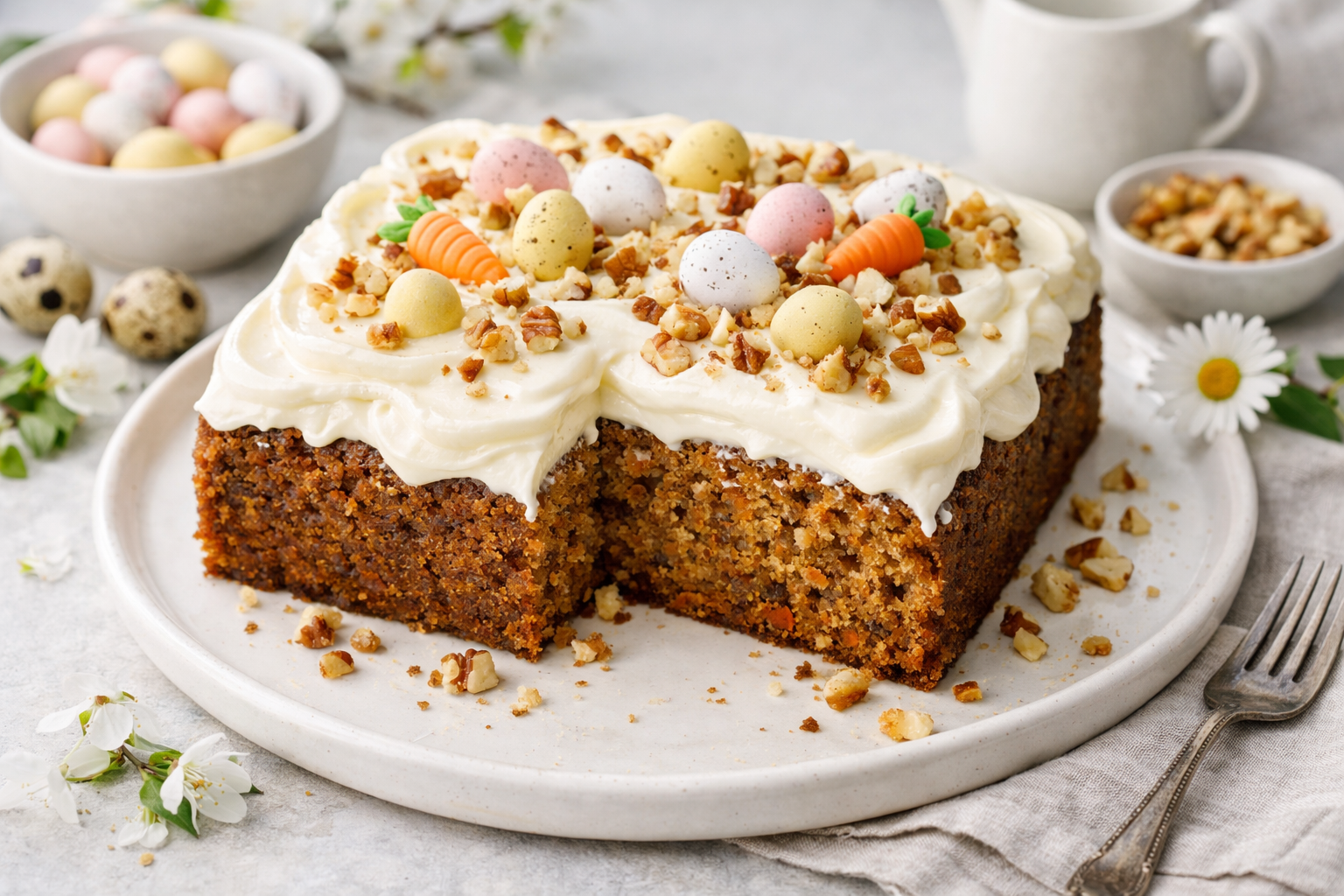 Gulerodskage med cream cheese frosting