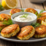 Fiskefrikadeller med Frisk Dild- og Citroncreme