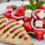 Grillet Kyllingebryst med Vandmelon- og Fetasalat