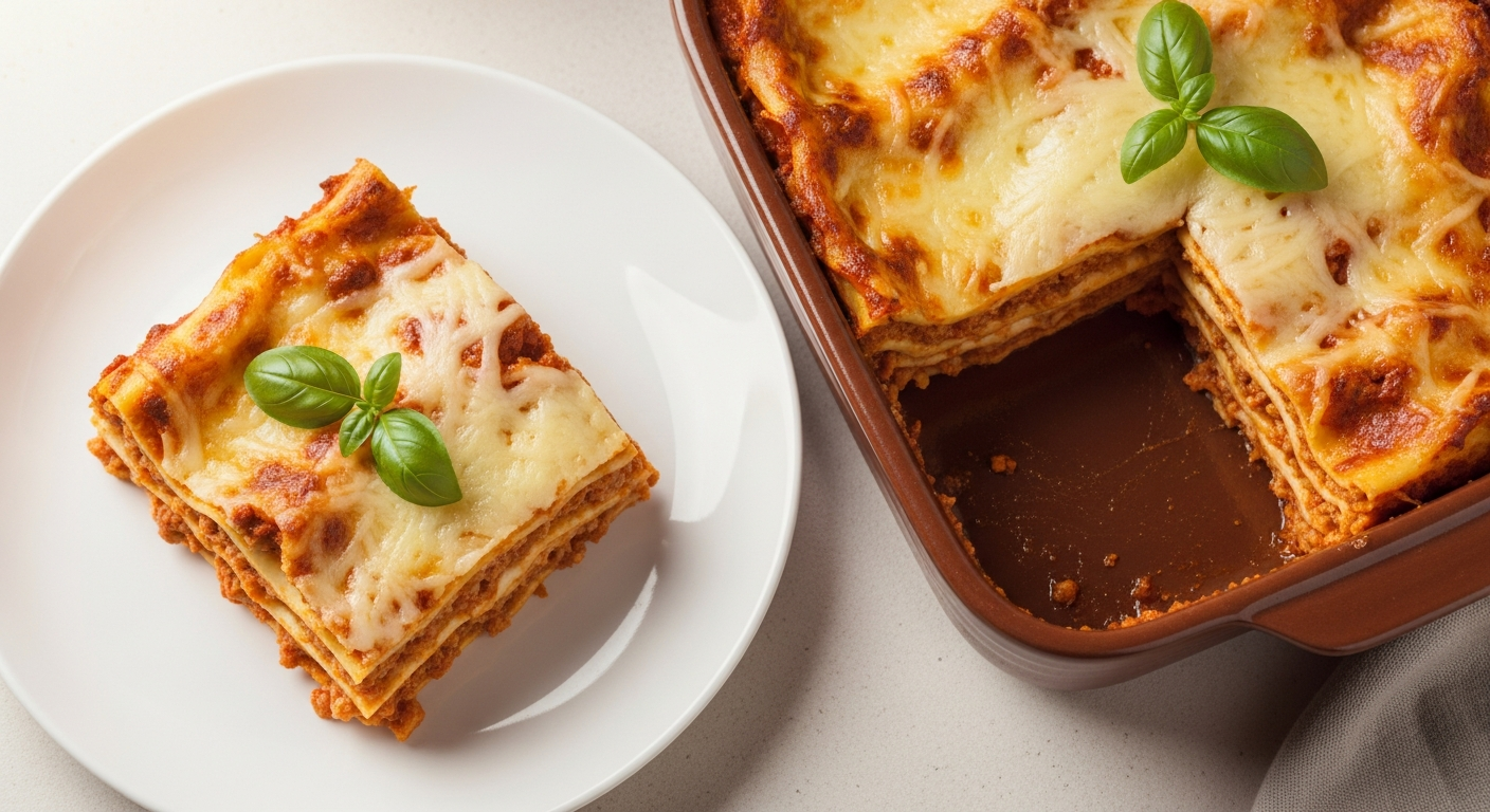 Klassisk Lasagne med Kødsauce og Bechamel