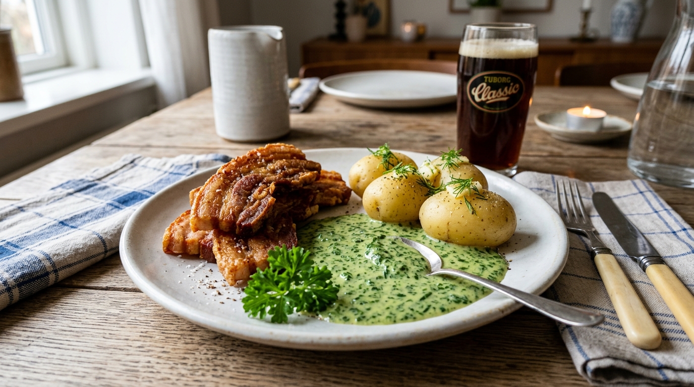 Stegt Flæsk med Persillesauce: En Dansk Klassiker